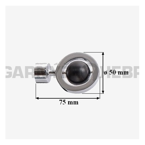 Koncovka pro tyč 19mm Jupiter - černá