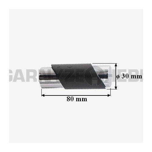 Koncovka pro tyč 19mm Paris - černá