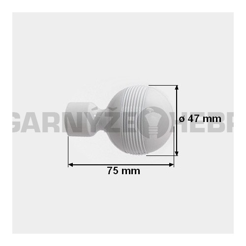 Koncovka pro tyč 19mm Gabi - bílá