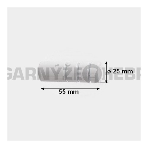 Koncovka pro tyč 19mm Techno - bílá