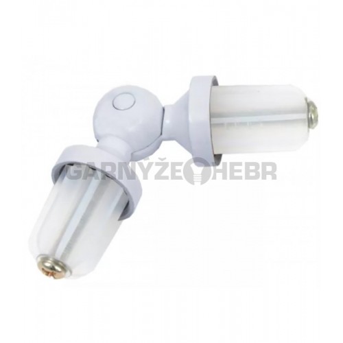 Spojka rohová pro tyč 19mm - bílá