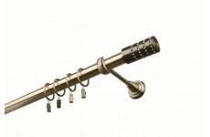 Cylinder crystal 25mm Mosaz