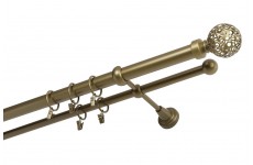 Koule retro 25/16mm zlatá