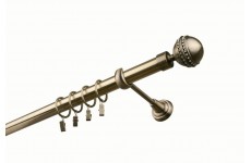 Paola crystal 25mm Mosaz