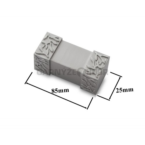 Koncovka pro tyč 20x20mm Roma - matná stříbrná