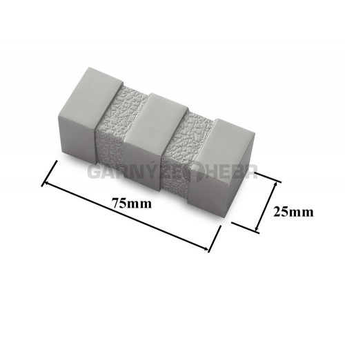 Koncovka pro tyč 20x20mm Verona - matná stříbrná