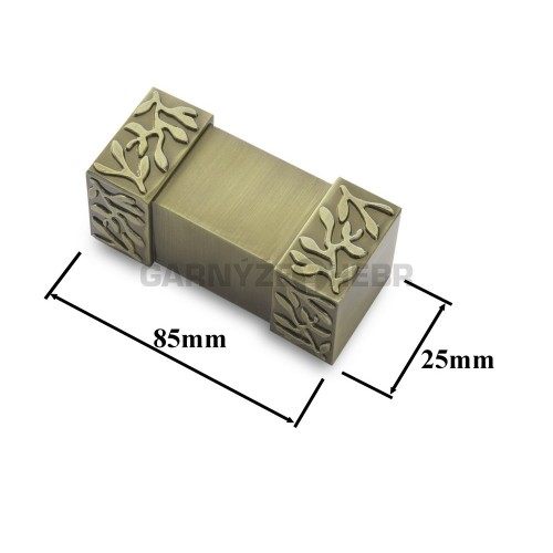 Koncovka pro tyč 20x20mm Roma - starozlatá