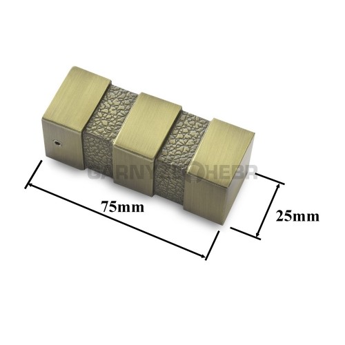 Koncovka pro tyč 20x20mm Verona - starozlatá