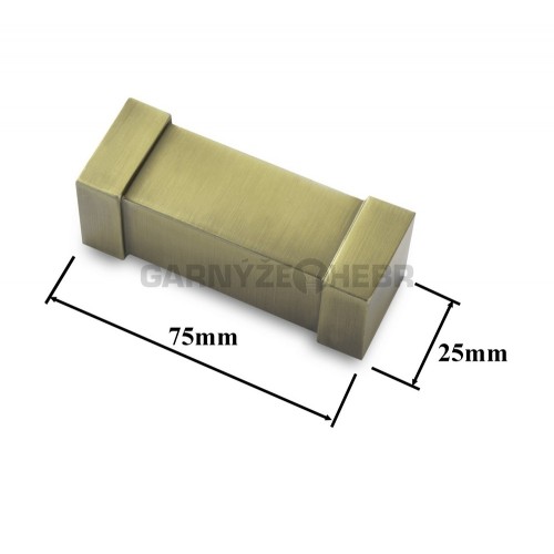 Koncovka pro tyč 20x20mm Zanotti - starozlatá