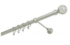 Koule retro 25mm stříbrná mat