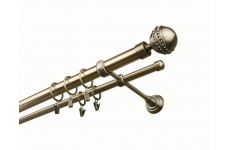 Paola crystal 25/16mm Mosaz