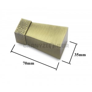 Garnýž hranatá dvoutyčová 2,4m, Tron, starozlatá