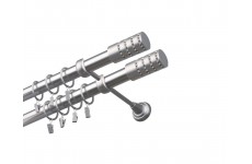 Cylinder crystal double 25/25mm Satina