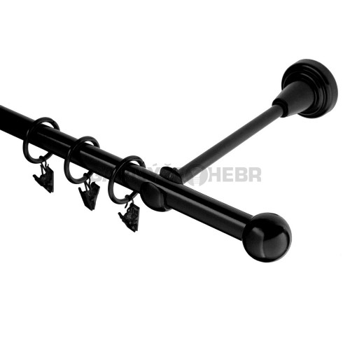 Garnýž kovová 380 cm jednořadá 16 koule černá