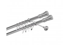 Kovové garnýže 25/25mm Nerez