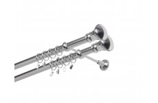 Žezlo double 25/25mm Nerez