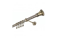 Žezlo 25mm kroucené Mosaz