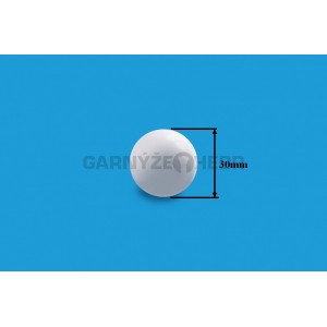 Garnýž kovová 3m, dvouřadá - dvojitá, koule, bílá