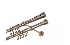 Duncan 25/25mm kroucené Mosaz