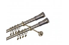 Duncan double 25/25mm kroucené Mosaz