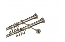 Fulda double 25/25mm kroucené Mosaz