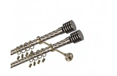 Talarki double 25/25mm kroucené Mosaz