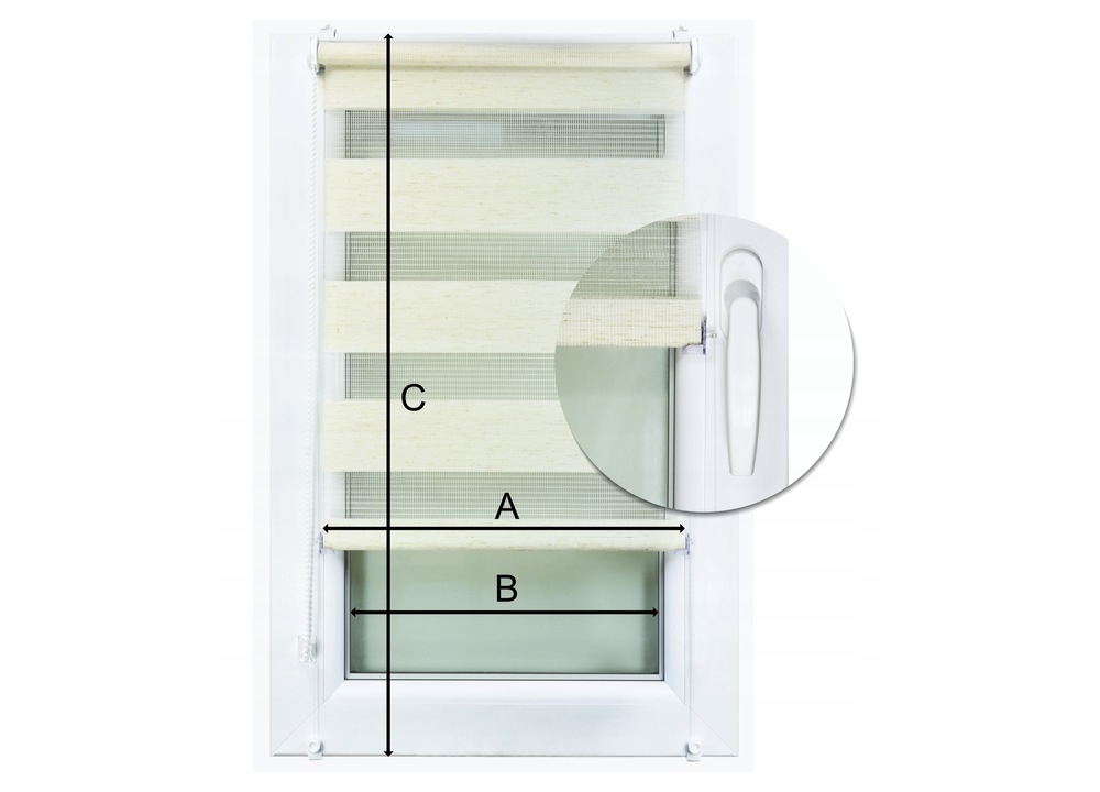 Zaměřen&iacute; rolety rolety den a noc krok za krokem